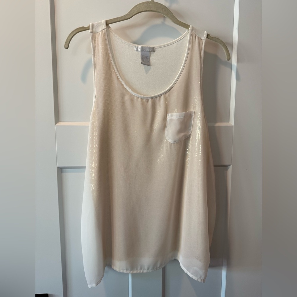 Design History Shimmery Sleeveless Shirt